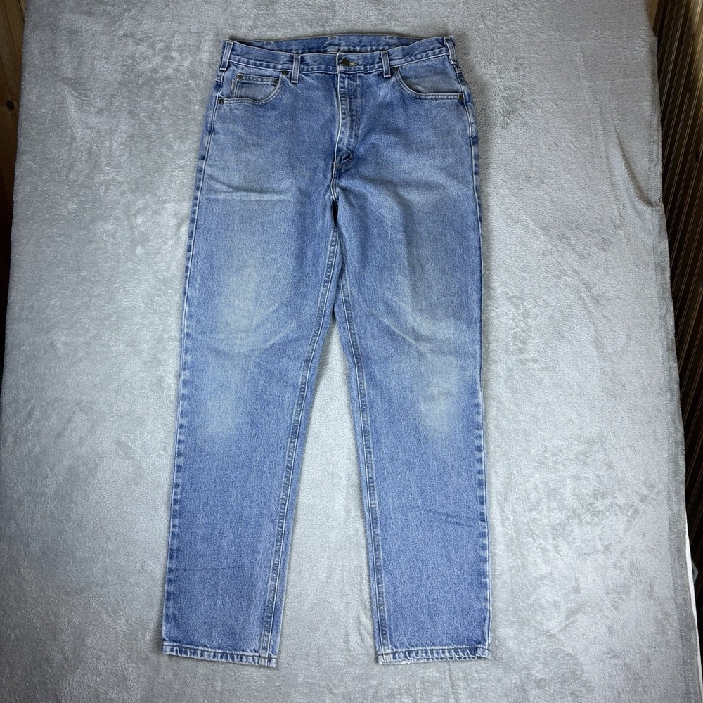 Carhartt Jeans Mens 38x34 (Fits 36x33) B18 DST Traditional Fit Straight